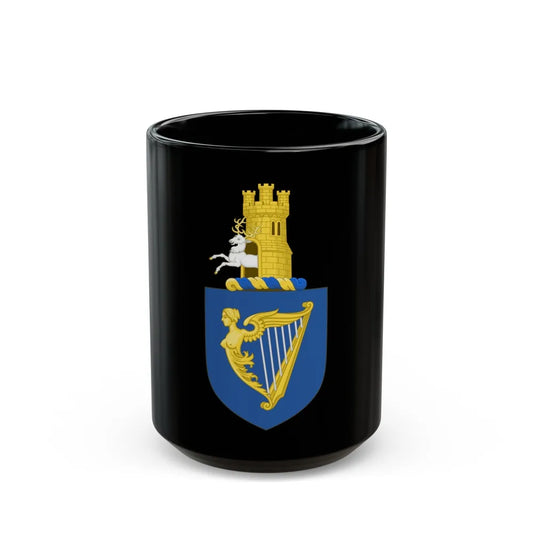 Royal arms of Ireland - Black Coffee Mug-15oz-Go Mug Yourself