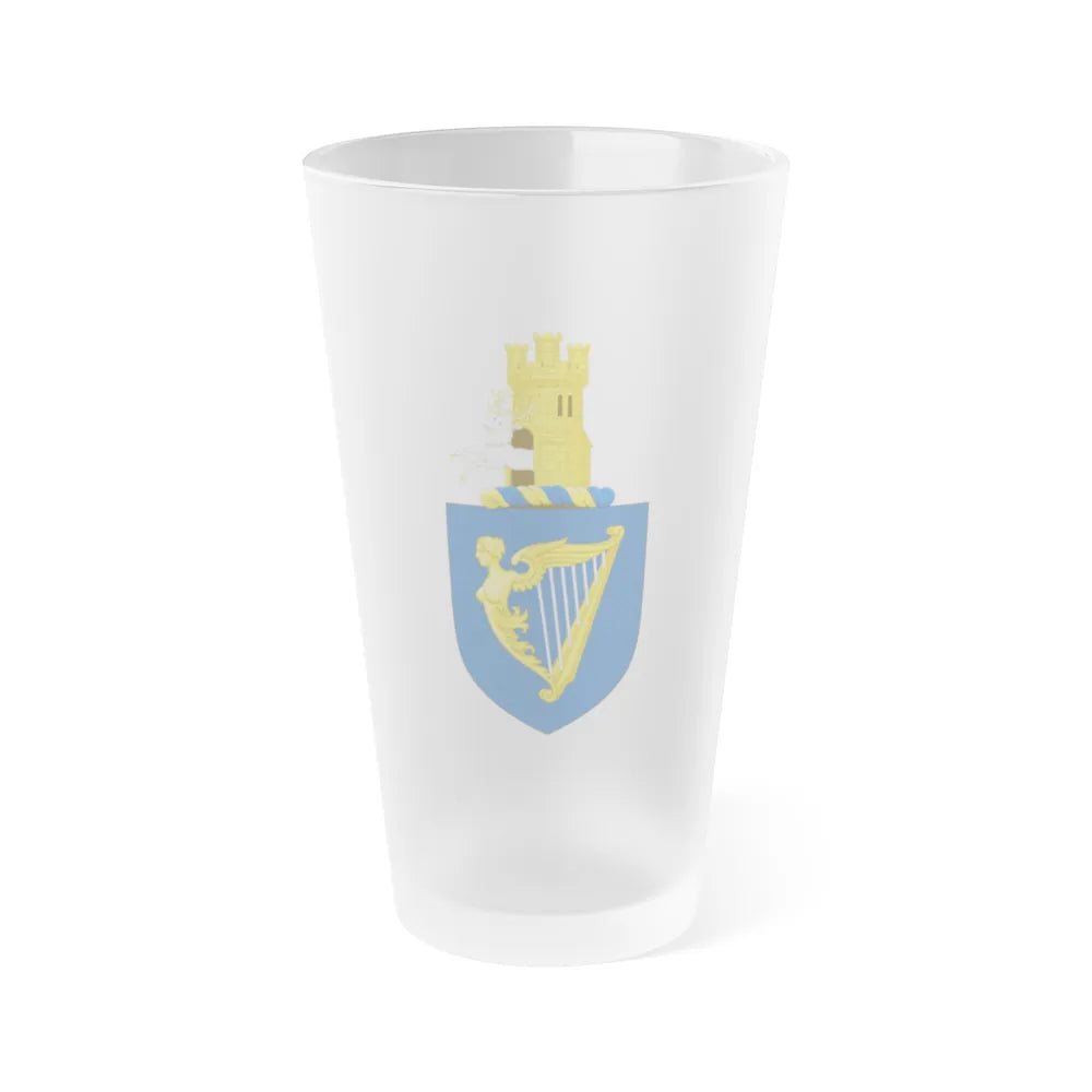 Royal arms of Ireland - Frosted Pint Glass 16oz-16oz-Frosted-Go Mug Yourself