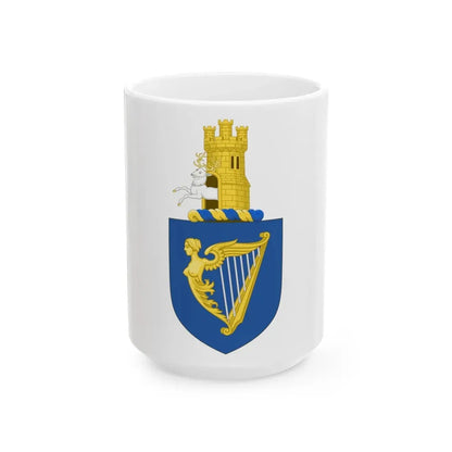Royal arms of Ireland - White Coffee Mug 15oz - Go Mug Yourself