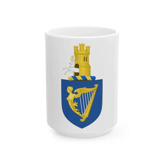 Royal arms of Ireland - White Coffee Mug 15oz - Go Mug Yourself