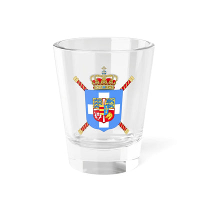 Royal Arms of King Constantine I of Greece (Greece) (Coat of Arms) Shot Glass 1.5oz 1.5oz - Go Mug Yourself
