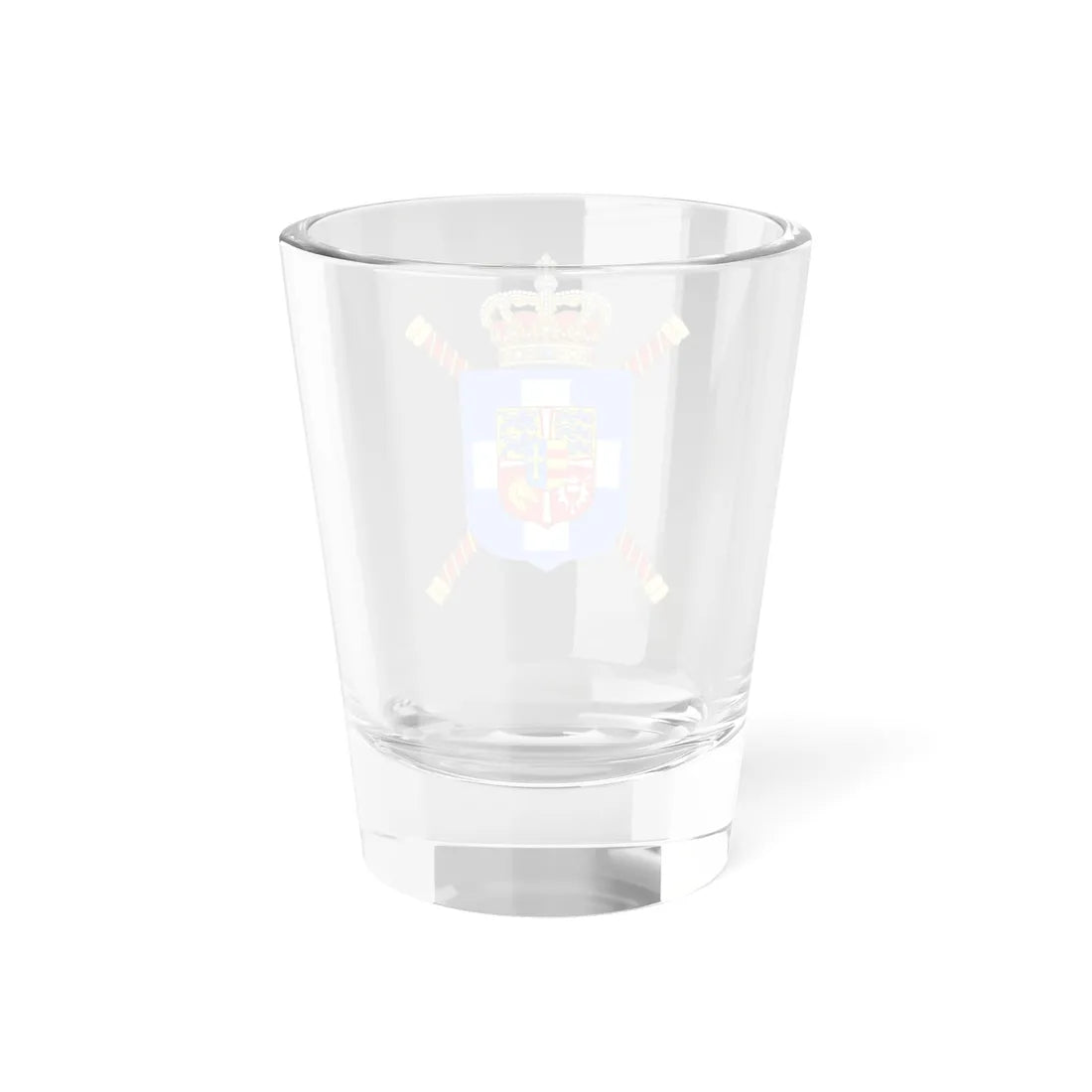 Royal Arms of King Constantine I of Greece (Greece) (Coat of Arms) Shot Glass 1.5oz - Go Mug Yourself