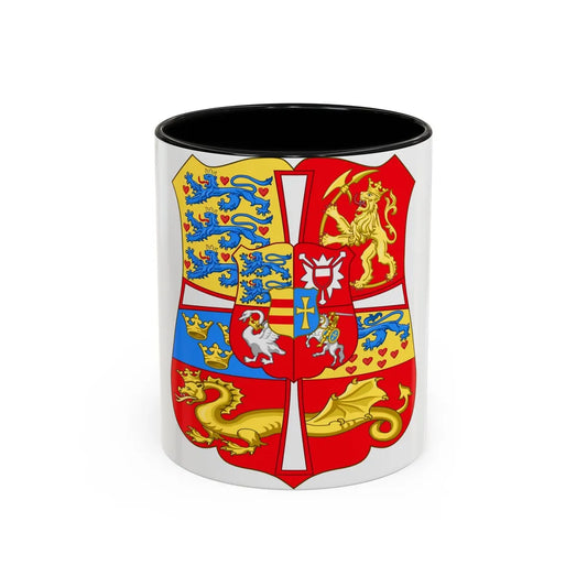 Royal Arms of Norway & Denmark (1559-1699) - Accent Coffee Mug 11oz Black - Go Mug Yourself