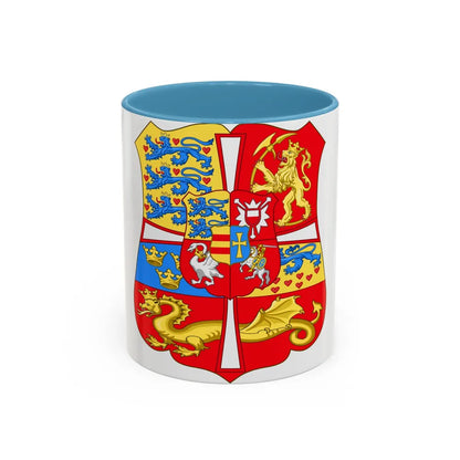 Royal Arms of Norway & Denmark (1559-1699) - Accent Coffee Mug 11oz Light Blue - Go Mug Yourself