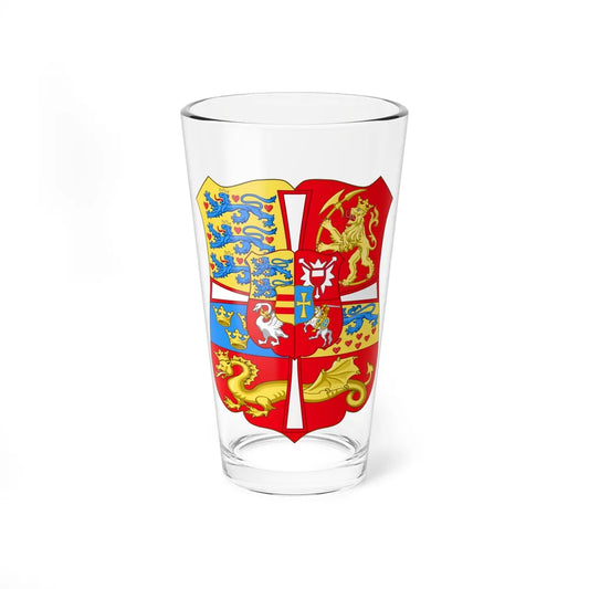 Royal Arms of Norway & Denmark (1559-1699) - Pint Glass 16oz-16oz-Go Mug Yourself