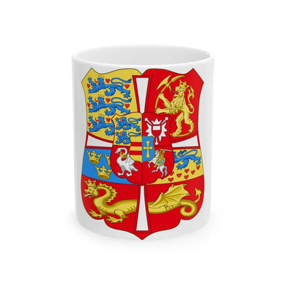 Royal Arms of Norway & Denmark (1559-1699) - White Coffee Mug-11oz-Go Mug Yourself