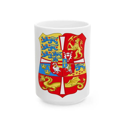 Royal Arms of Norway & Denmark (1559-1699) - White Coffee Mug 15oz - Go Mug Yourself