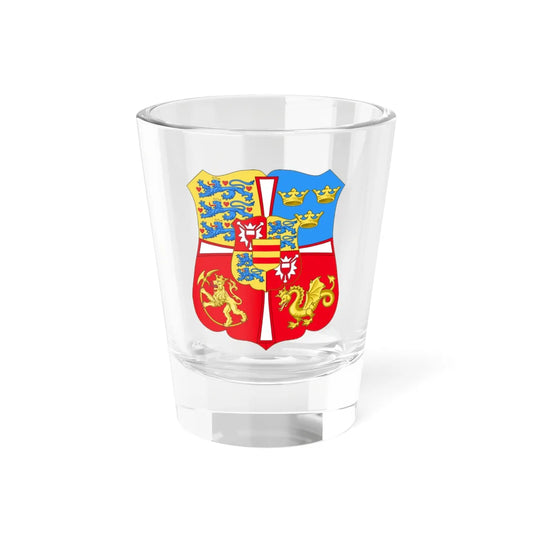 Royal Arms of Norway Denmark  Sweden 1460-1523 (Denmark) (Coat of Arms) Shot Glass 1.5oz 1.5oz - Go Mug Yourself