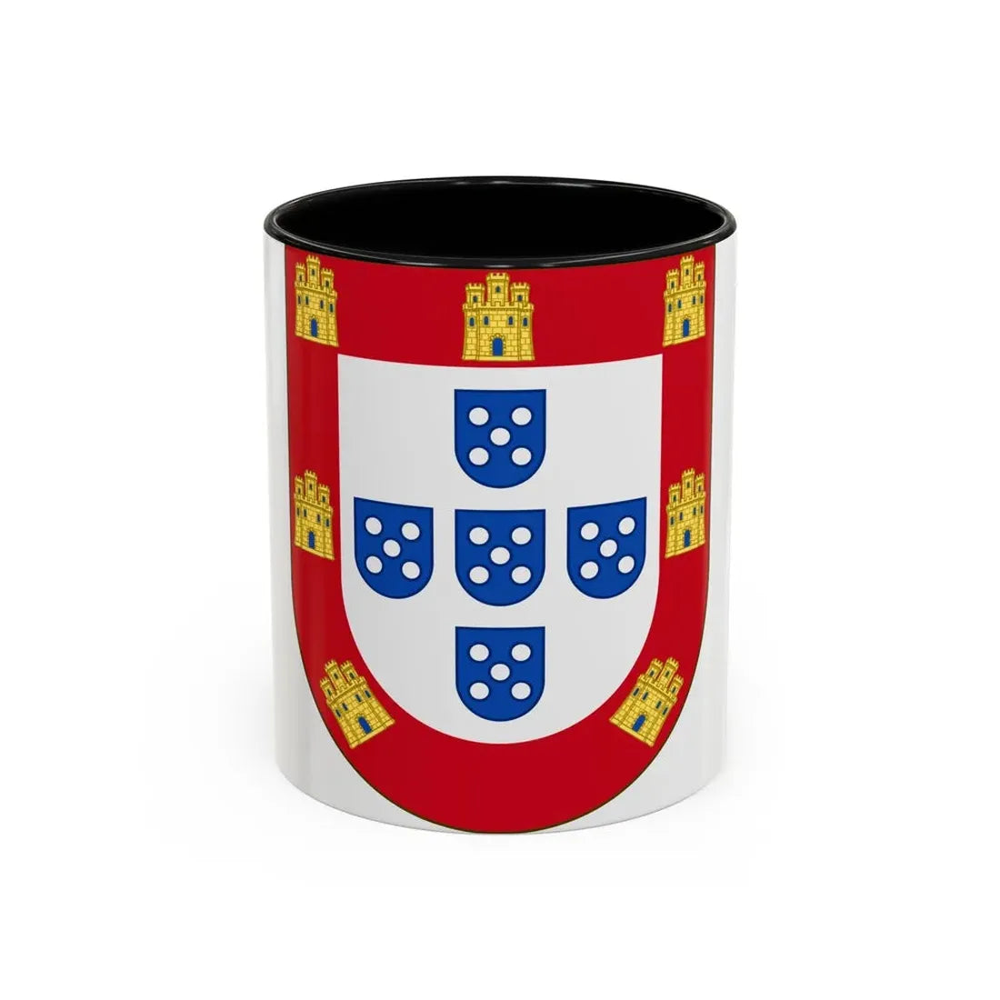 Royal Arms of Portugal - Accent Coffee Mug 11oz Black - Go Mug Yourself