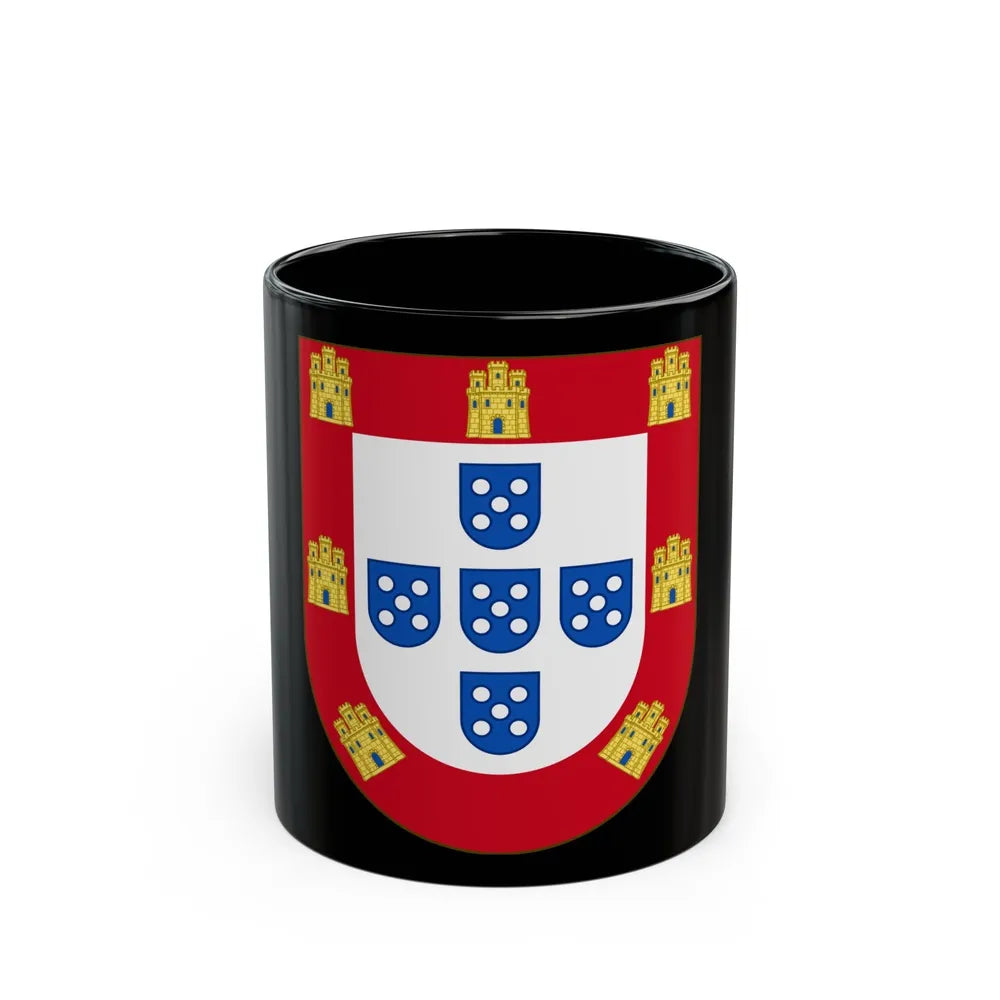 Royal Arms of Portugal - Black Coffee Mug-11oz-Go Mug Yourself