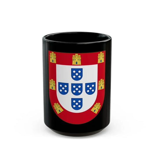 Royal Arms of Portugal - Black Coffee Mug 15oz - Go Mug Yourself