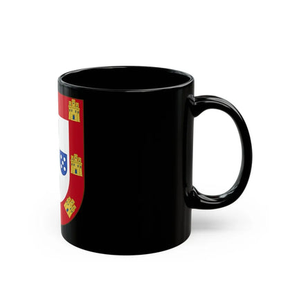 Royal Arms of Portugal - Black Coffee Mug-Go Mug Yourself