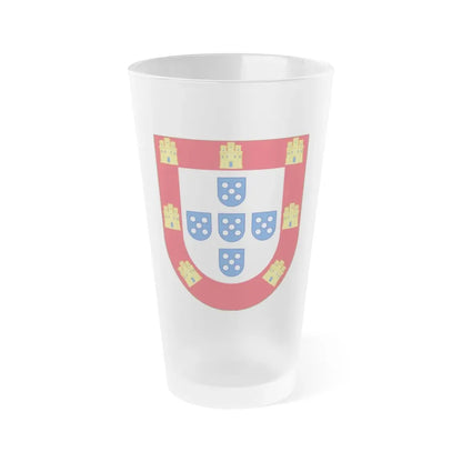 Royal Arms of Portugal - Frosted Pint Glass 16oz 16oz Frosted - Go Mug Yourself