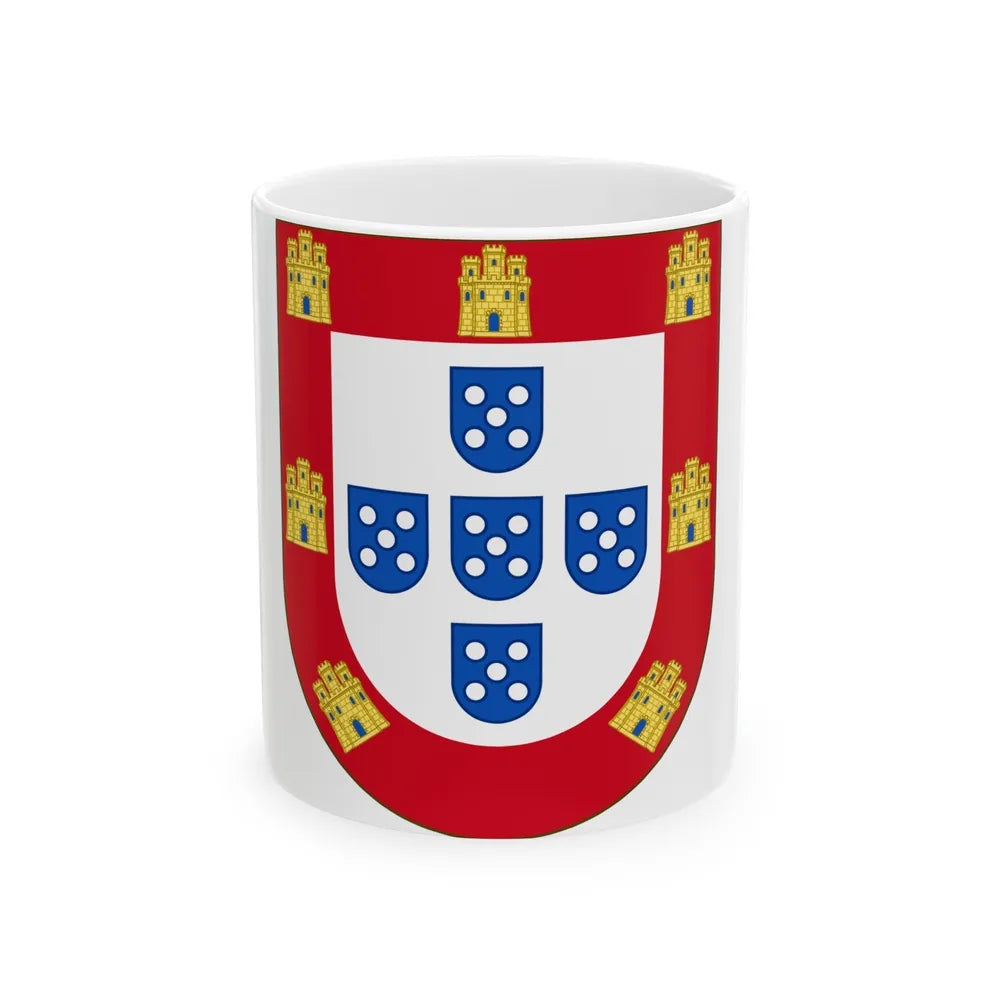 Royal Arms of Portugal - White Coffee Mug-11oz-Go Mug Yourself