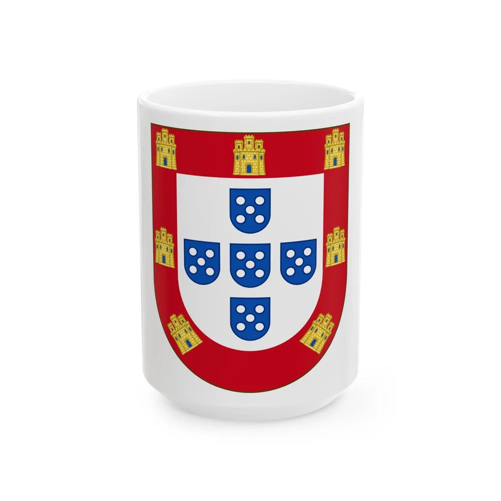 Royal Arms of Portugal - White Coffee Mug-15oz-Go Mug Yourself