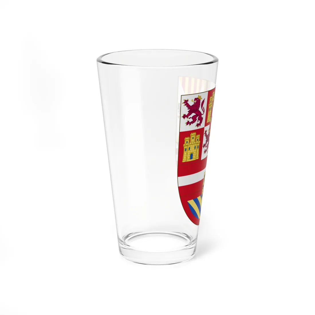 Royal Arms of Spain 1580-1668 Preference for Leon (Spain) (Coat of Arms) Pint Glass 16oz - Go Mug Yourself