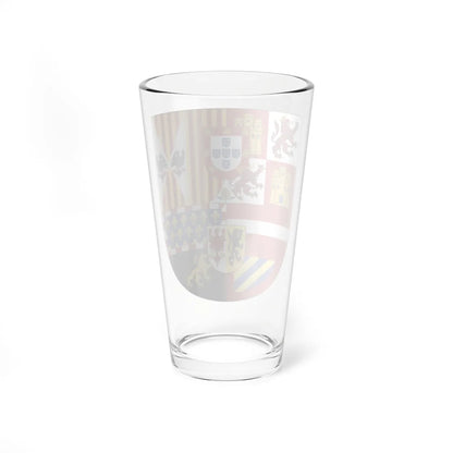 Royal Arms of Spain 1580-1668 Preference for Leon (Spain) (Coat of Arms) Pint Glass 16oz - Go Mug Yourself