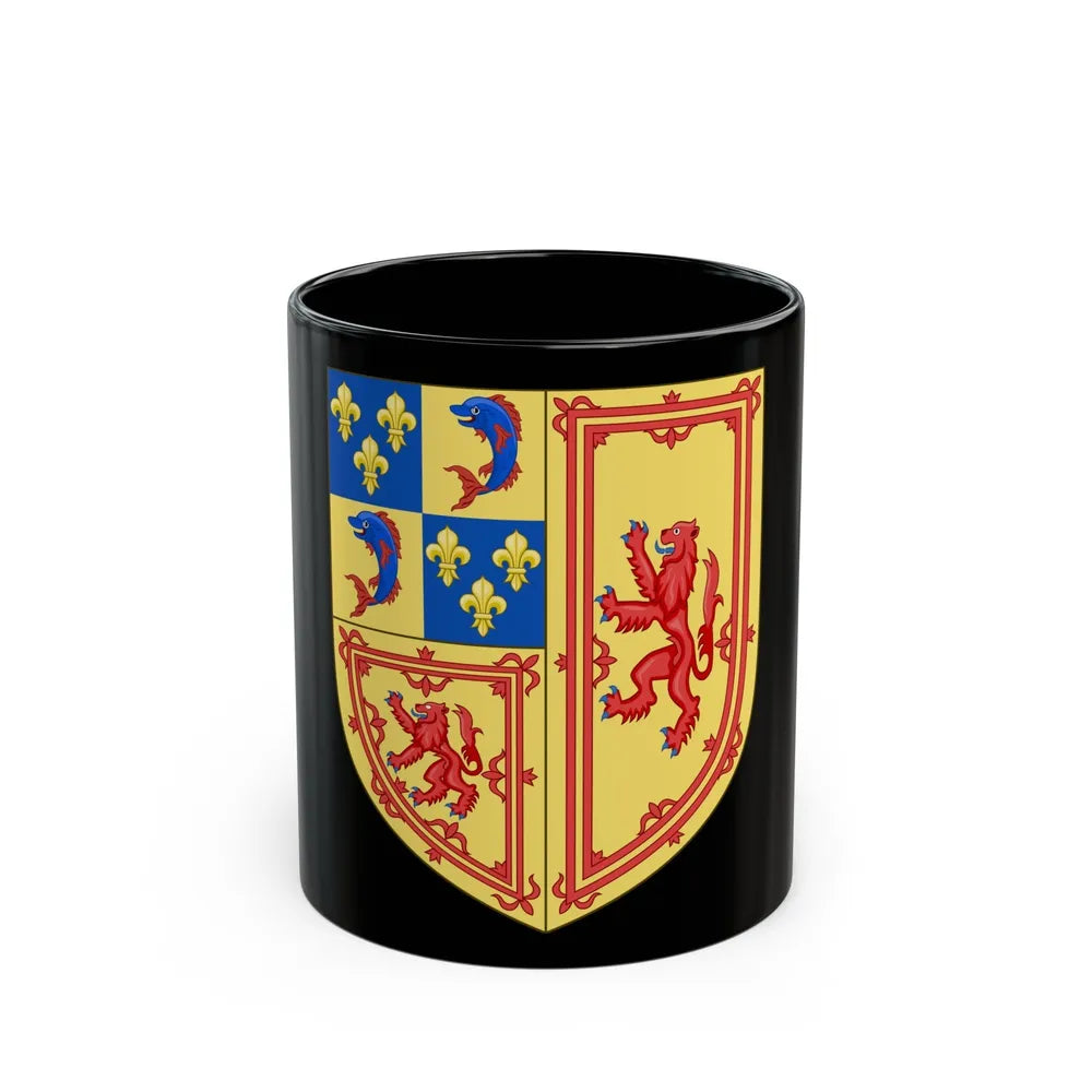 Royal Arms of the Kingdom of Scotland (1558-1559) - Black Coffee Mug-11oz-Go Mug Yourself