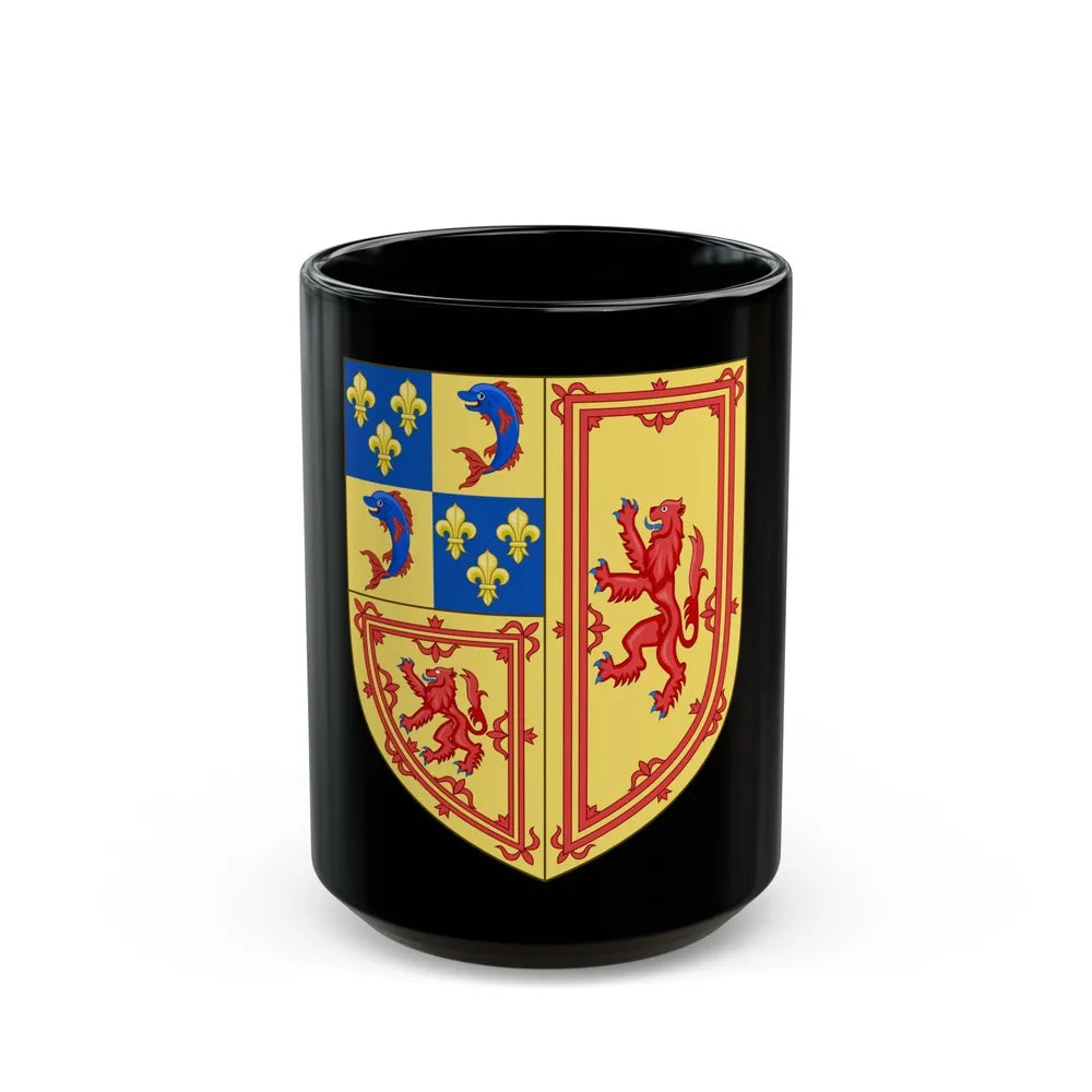 Royal Arms of the Kingdom of Scotland (1558-1559) - Black Coffee Mug-15oz-Go Mug Yourself