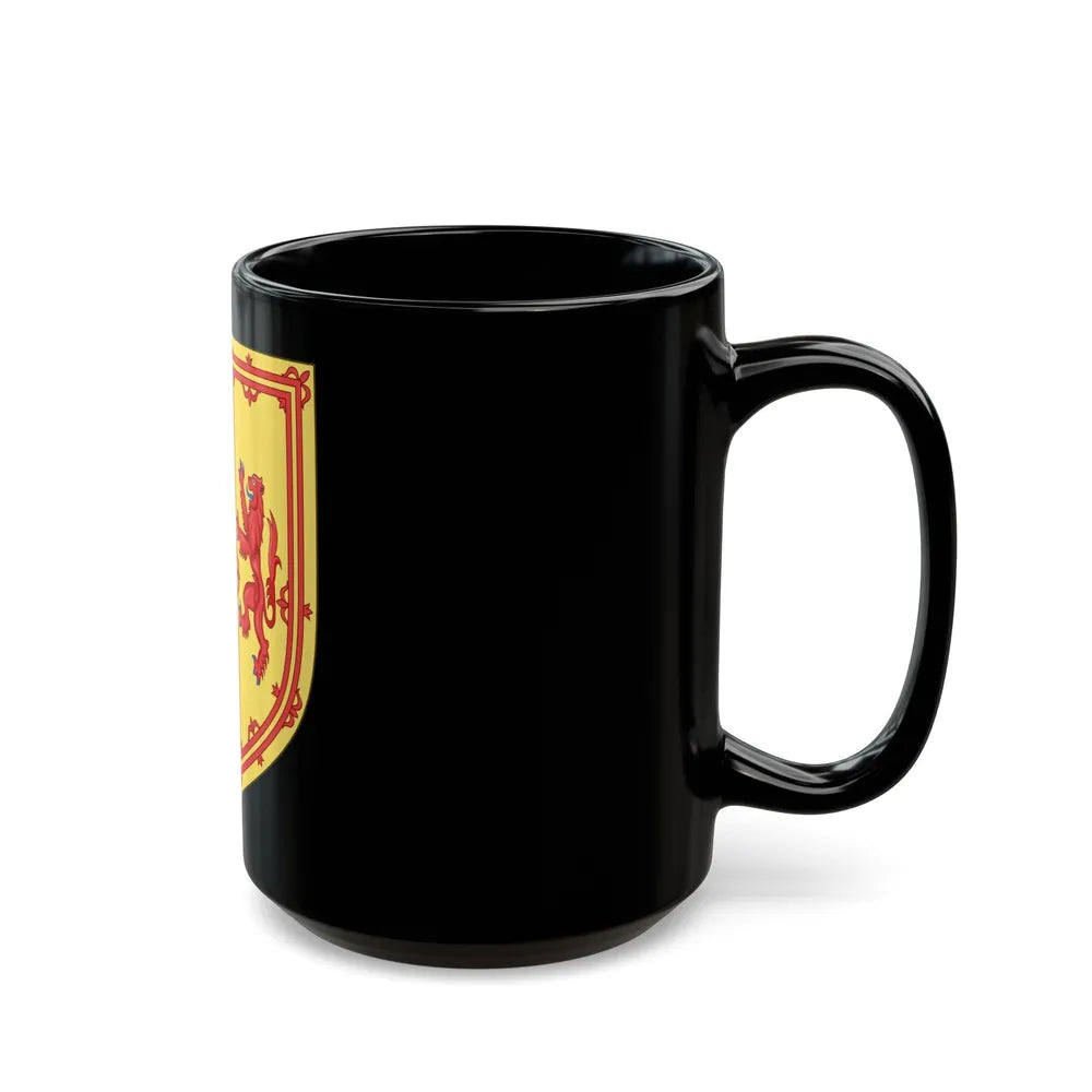 Royal Arms of the Kingdom of Scotland (1558-1559) - Black Coffee Mug-Go Mug Yourself