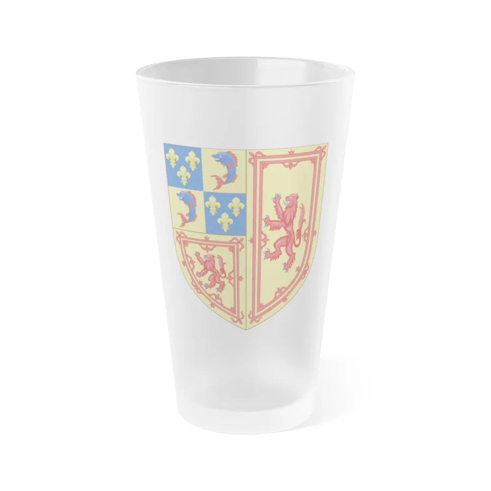 Royal Arms of the Kingdom of Scotland (1558-1559) - Frosted Pint Glass 16oz-16oz-Frosted-Go Mug Yourself