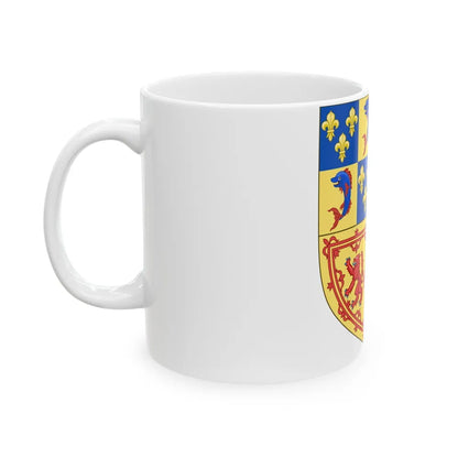 Royal Arms of the Kingdom of Scotland (1558-1559) - White Coffee Mug-Go Mug Yourself