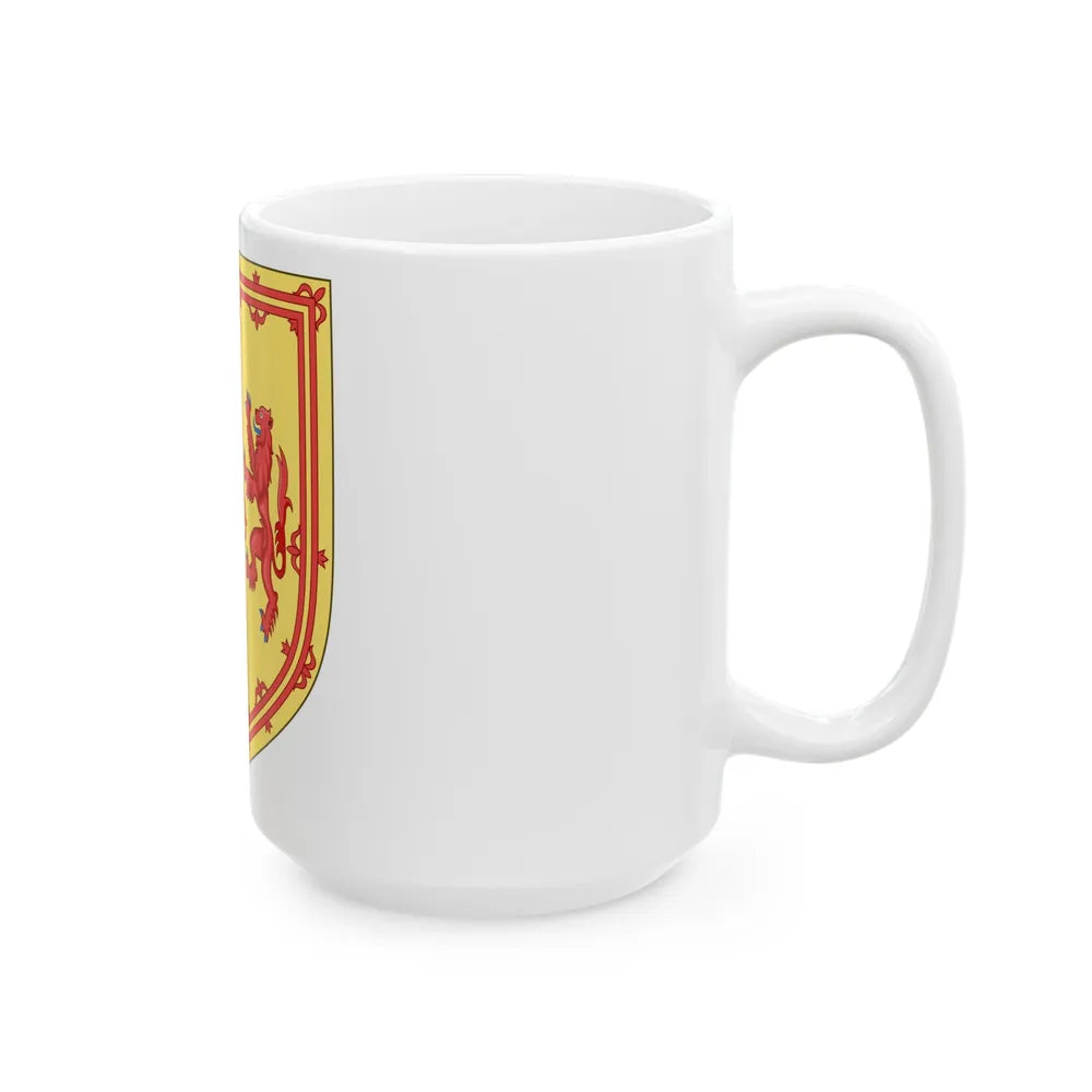 Royal Arms of the Kingdom of Scotland (1558-1559) - White Coffee Mug-Go Mug Yourself