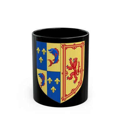 Royal Arms of the Kingdom of Scotland (1558) - Black Coffee Mug-11oz-Go Mug Yourself