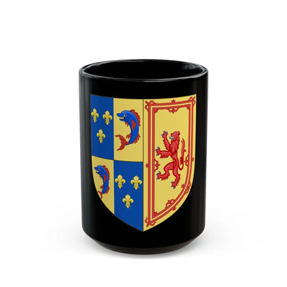 Royal Arms of the Kingdom of Scotland (1558) - Black Coffee Mug-15oz-Go Mug Yourself