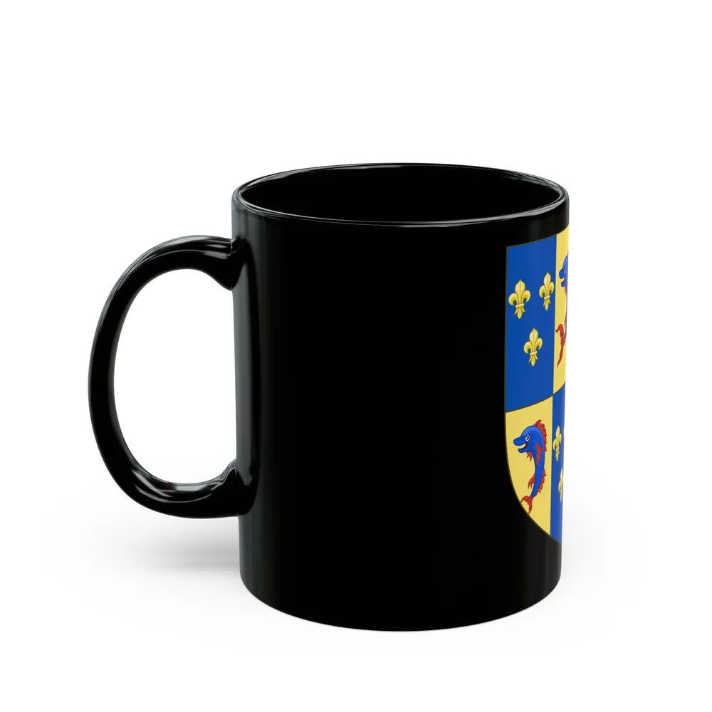 Royal Arms of the Kingdom of Scotland (1558) - Black Coffee Mug-Go Mug Yourself