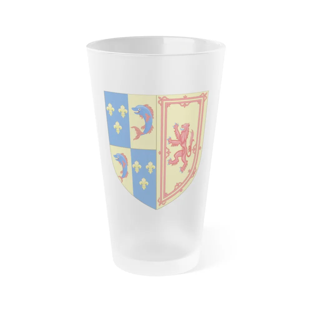 Royal Arms of the Kingdom of Scotland (1558) - Frosted Pint Glass 16oz-Go Mug Yourself