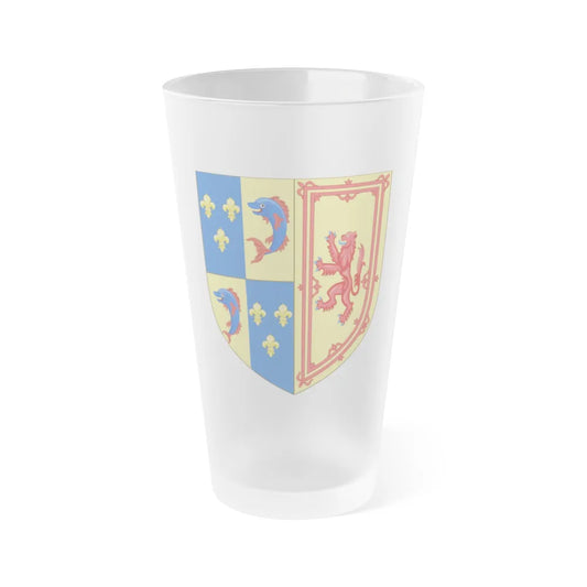 Royal Arms of the Kingdom of Scotland (1558) - Frosted Pint Glass 16oz-Go Mug Yourself