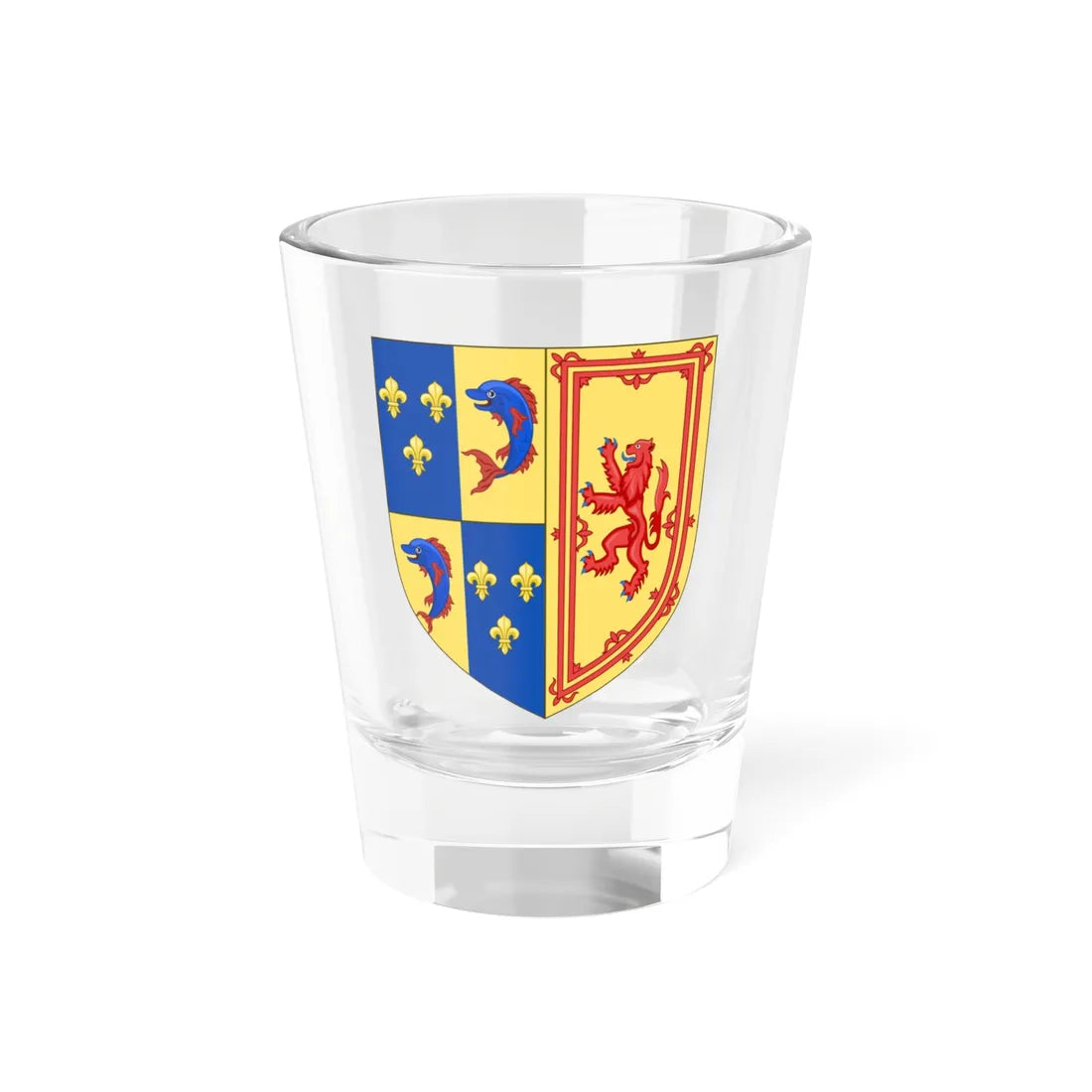 Royal Arms of the Kingdom of Scotland 1558 (Scotland) (Coat of Arms) Shot Glass 1.5oz 1.5oz - Go Mug Yourself