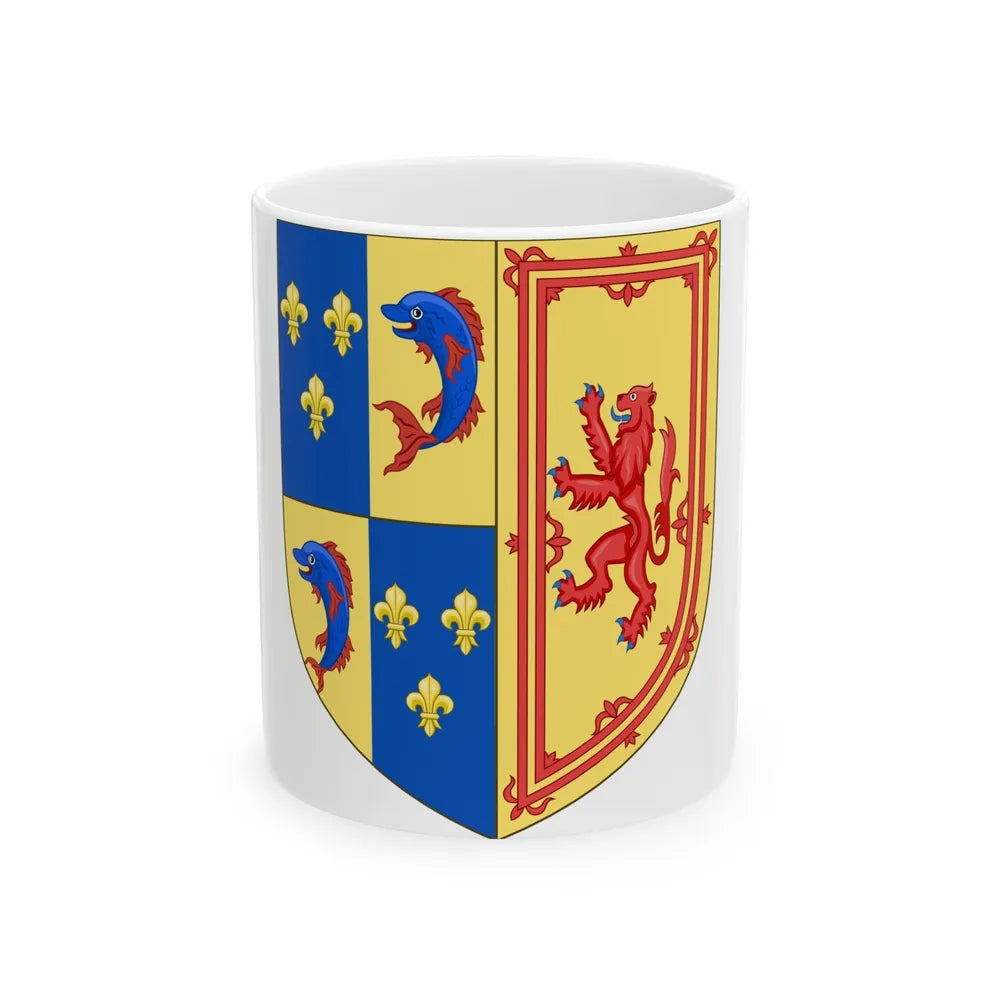 Royal Arms of the Kingdom of Scotland (1558) - White Coffee Mug-11oz-Go Mug Yourself