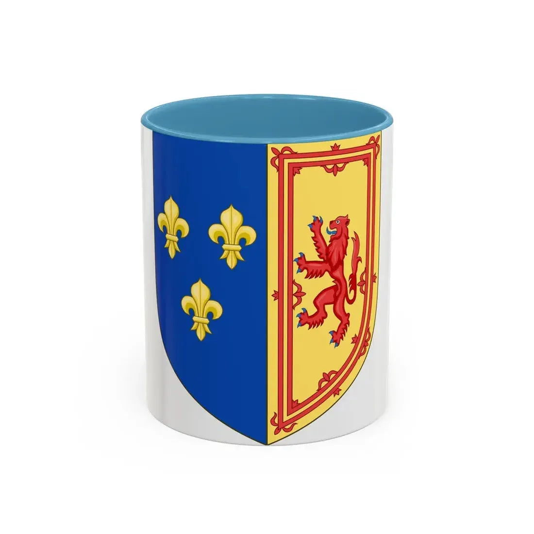 Royal Arms of the Kingdom of Scotland (1559-1560) - Accent Coffee Mug 11oz Light Blue - Go Mug Yourself