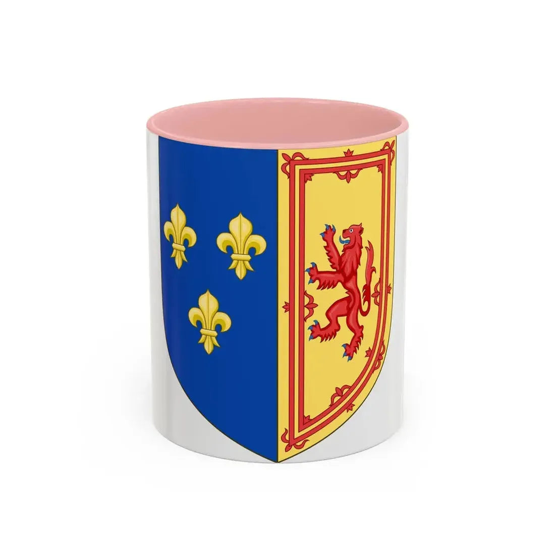 Royal Arms of the Kingdom of Scotland (1559-1560) - Accent Coffee Mug 11oz Pink - Go Mug Yourself