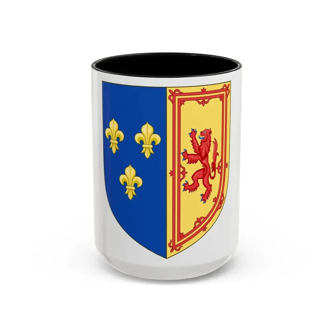Royal Arms of the Kingdom of Scotland (1559-1560) - Accent Coffee Mug 15oz Black - Go Mug Yourself