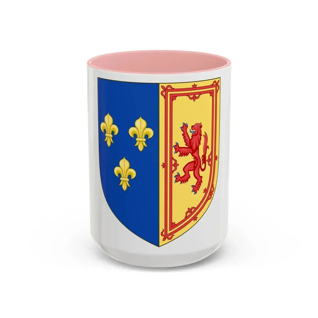 Royal Arms of the Kingdom of Scotland (1559-1560) - Accent Coffee Mug 15oz Pink - Go Mug Yourself