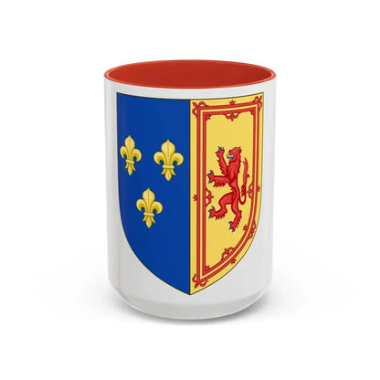 Royal Arms of the Kingdom of Scotland (1559-1560) - Accent Coffee Mug 15oz Red - Go Mug Yourself