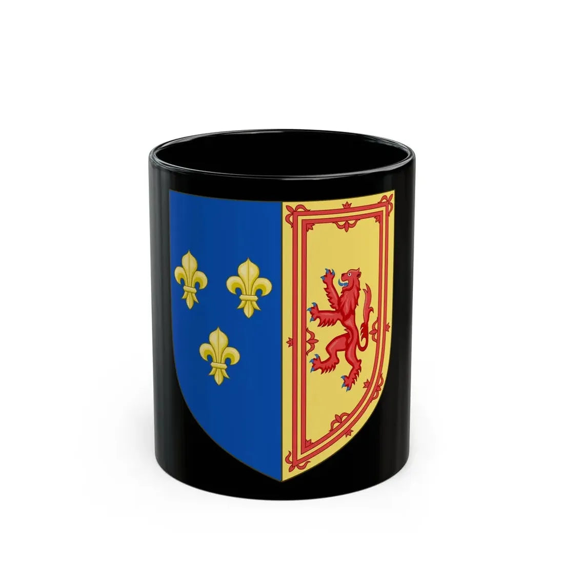 Royal Arms of the Kingdom of Scotland (1559-1560) - Black Coffee Mug 11oz - Go Mug Yourself