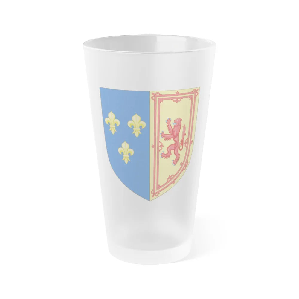 Royal Arms of the Kingdom of Scotland (1559-1560) - Frosted Pint Glass 16oz-16oz-Frosted-Go Mug Yourself