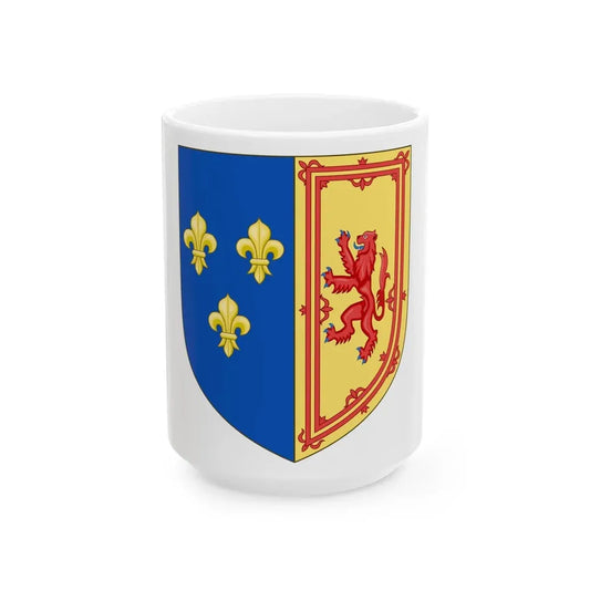 Royal Arms of the Kingdom of Scotland (1559-1560) - White Coffee Mug 15oz - Go Mug Yourself