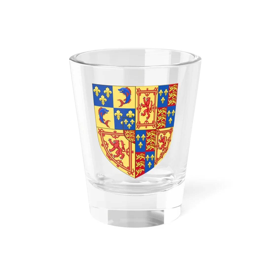 Royal Arms of the Kingdom of Scotland 1559 (Scotland) (Coat of Arms) Shot Glass 1.5oz 1.5oz - Go Mug Yourself