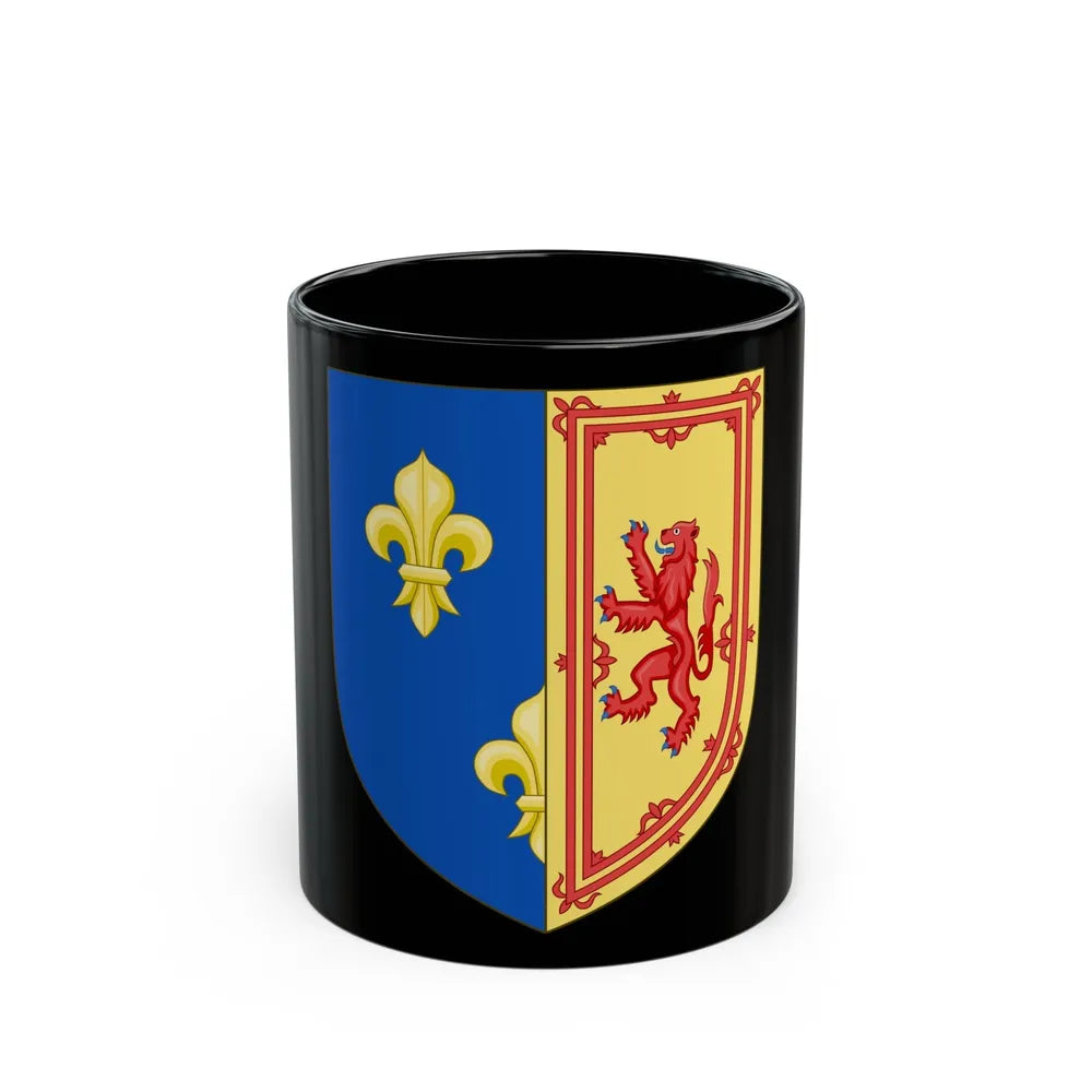 Royal Arms of the Kingdom of Scotland (1560-1565) - Black Coffee Mug-11oz-Go Mug Yourself