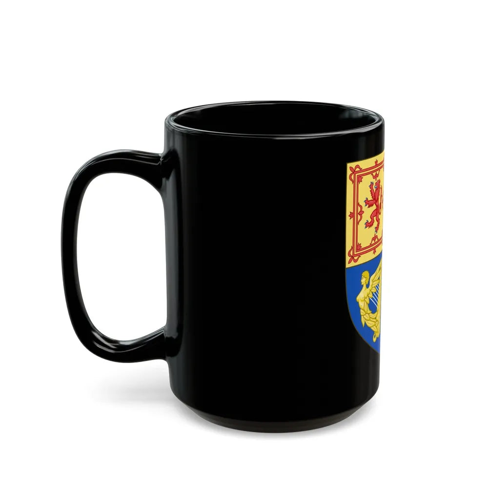 Royal Arms of the Kingdom of Scotland (1603-1707) - Black Coffee Mug-Go Mug Yourself