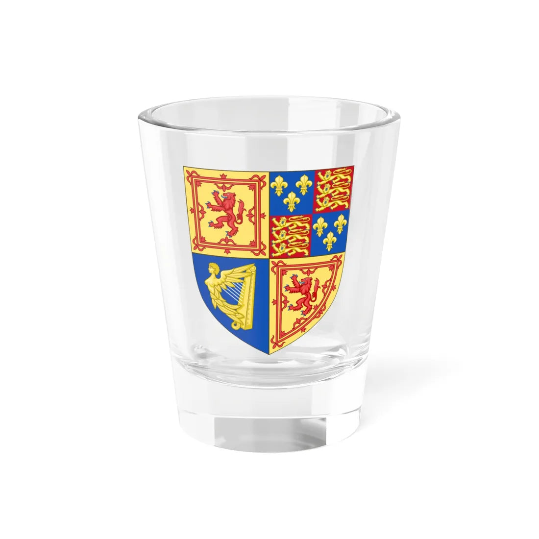 Royal Arms of the Kingdom of Scotland 1603-1707 (Scotland) (Coat of Arms) Shot Glass 1.5oz 1.5oz - Go Mug Yourself