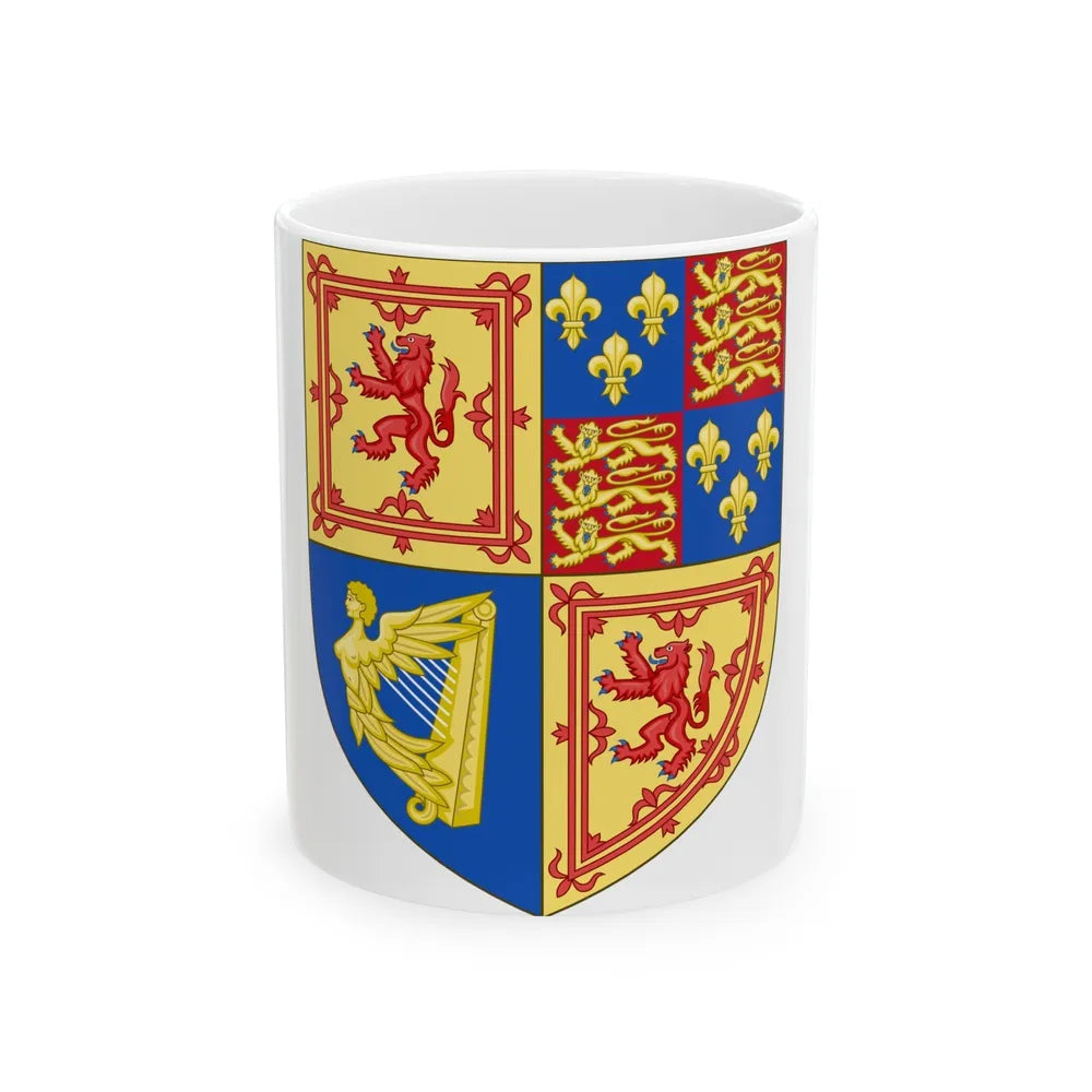 Royal Arms of the Kingdom of Scotland (1603-1707) - White Coffee Mug-11oz-Go Mug Yourself