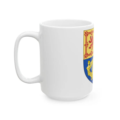 Royal Arms of the Kingdom of Scotland (1603-1707) - White Coffee Mug-Go Mug Yourself