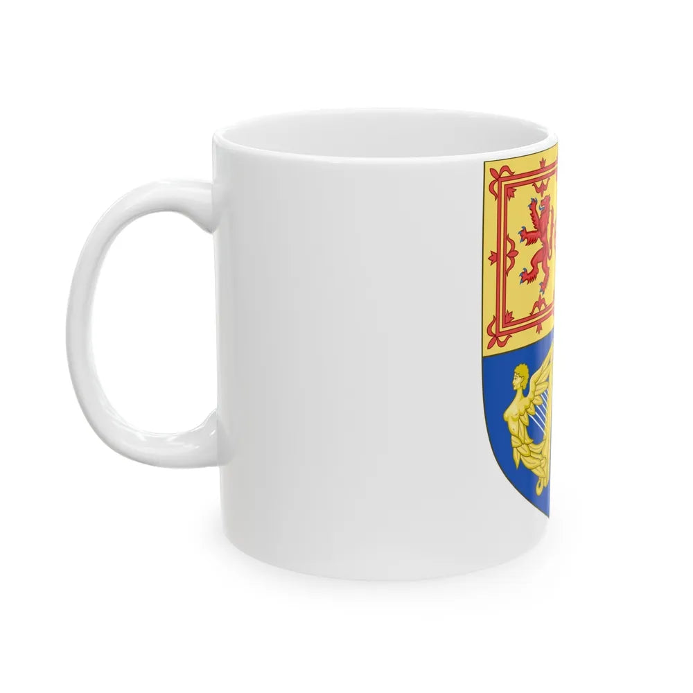 Royal Arms of the Kingdom of Scotland (1603-1707) - White Coffee Mug-Go Mug Yourself