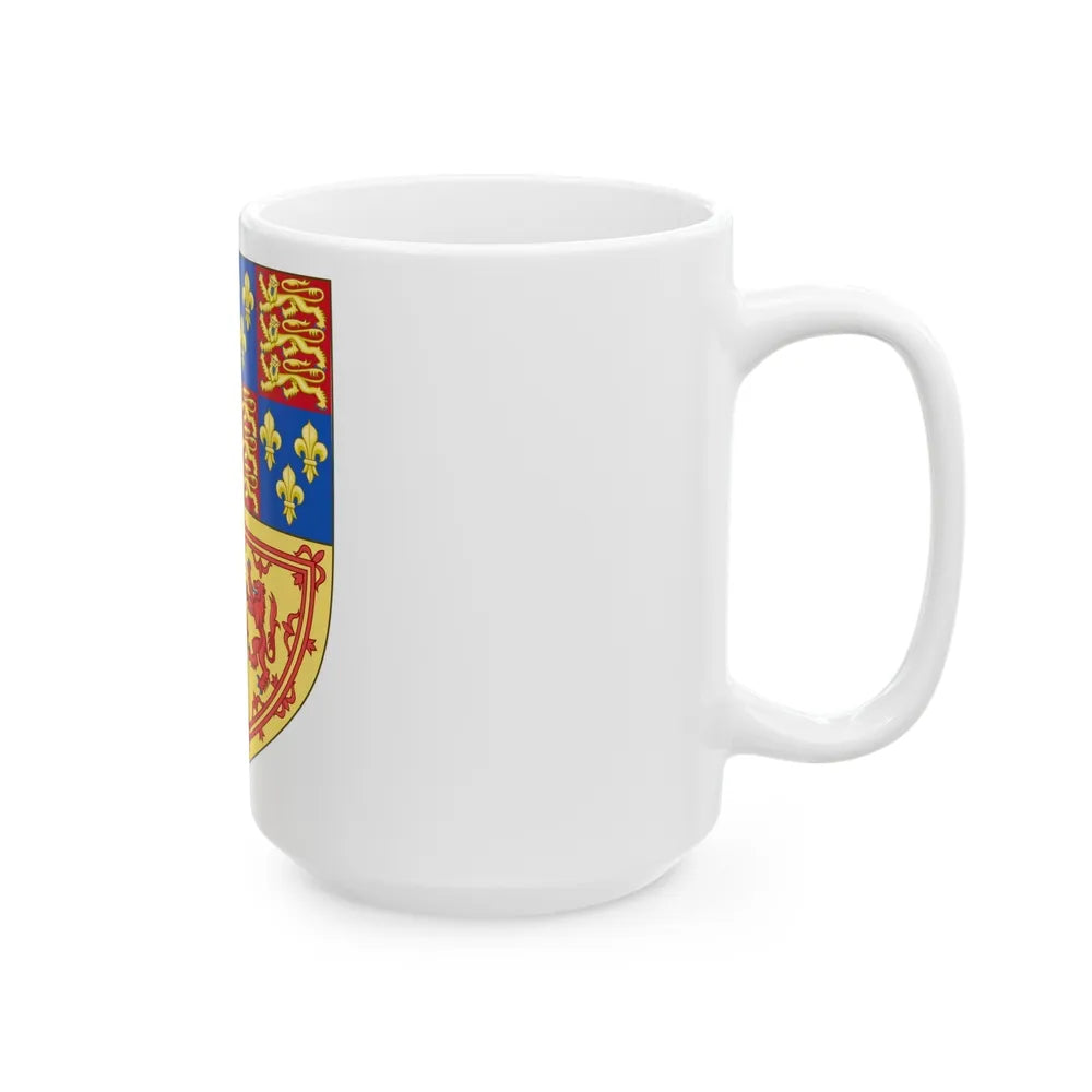 Royal Arms of the Kingdom of Scotland (1603-1707) - White Coffee Mug-Go Mug Yourself